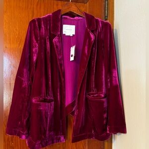 Velvet Tulip Hem Blazer Anthropologie